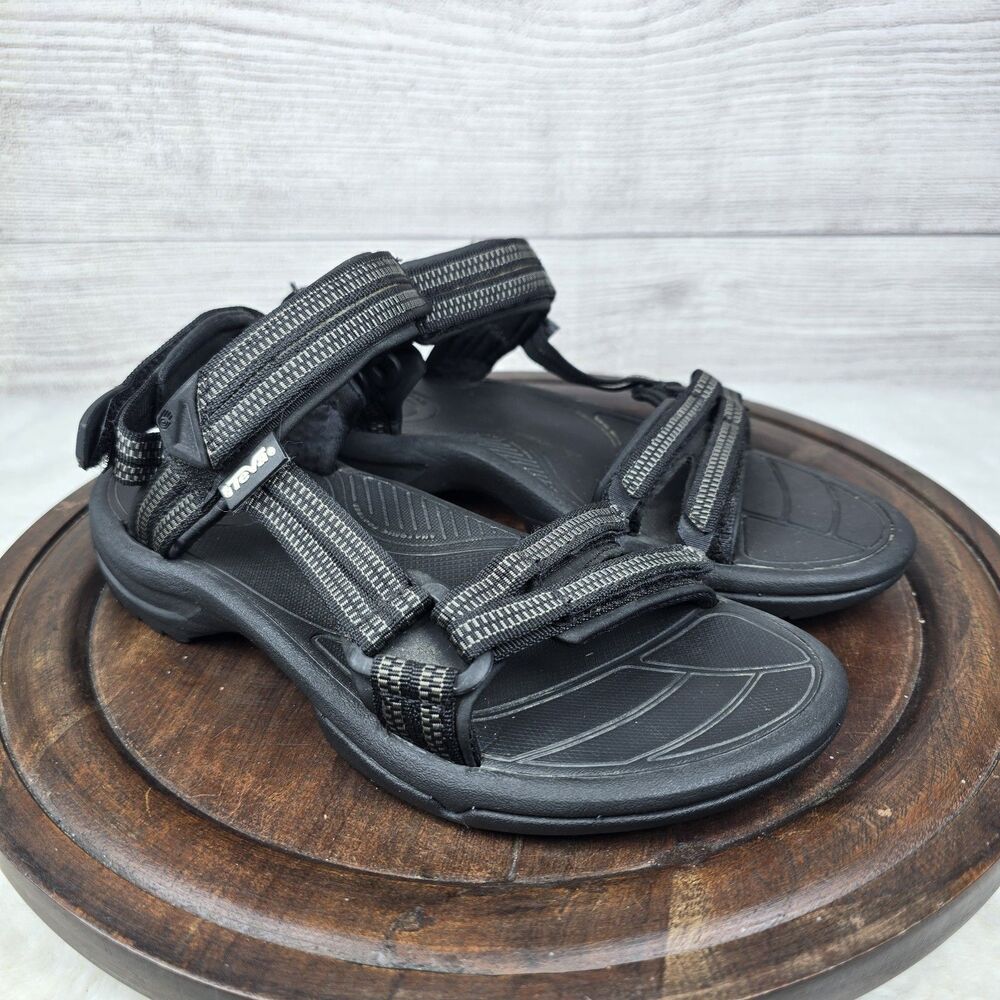 Teva Sandals Womens Sz 5 Sporty Terra FI Lite Slingback 1001474 Adjustable Black